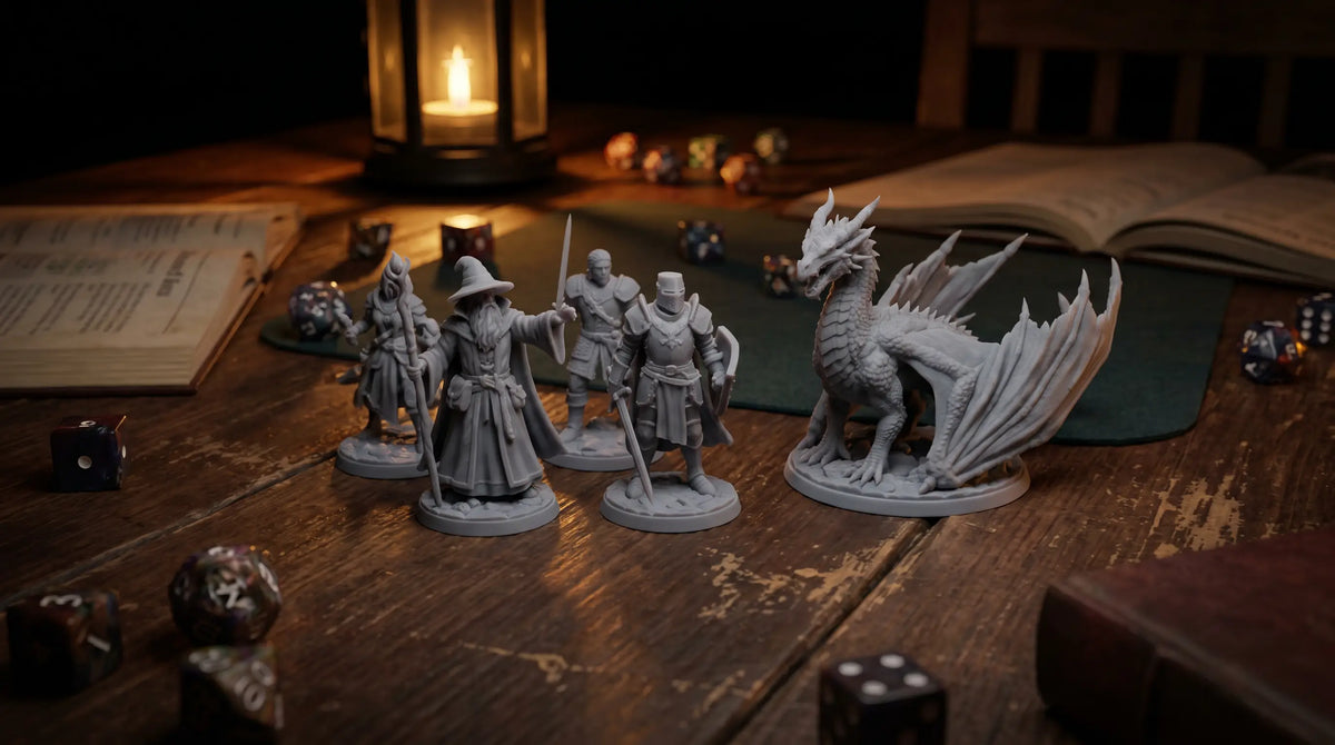 Warhammer og DnD miniaturer i 3D print — SLA resin til din hær