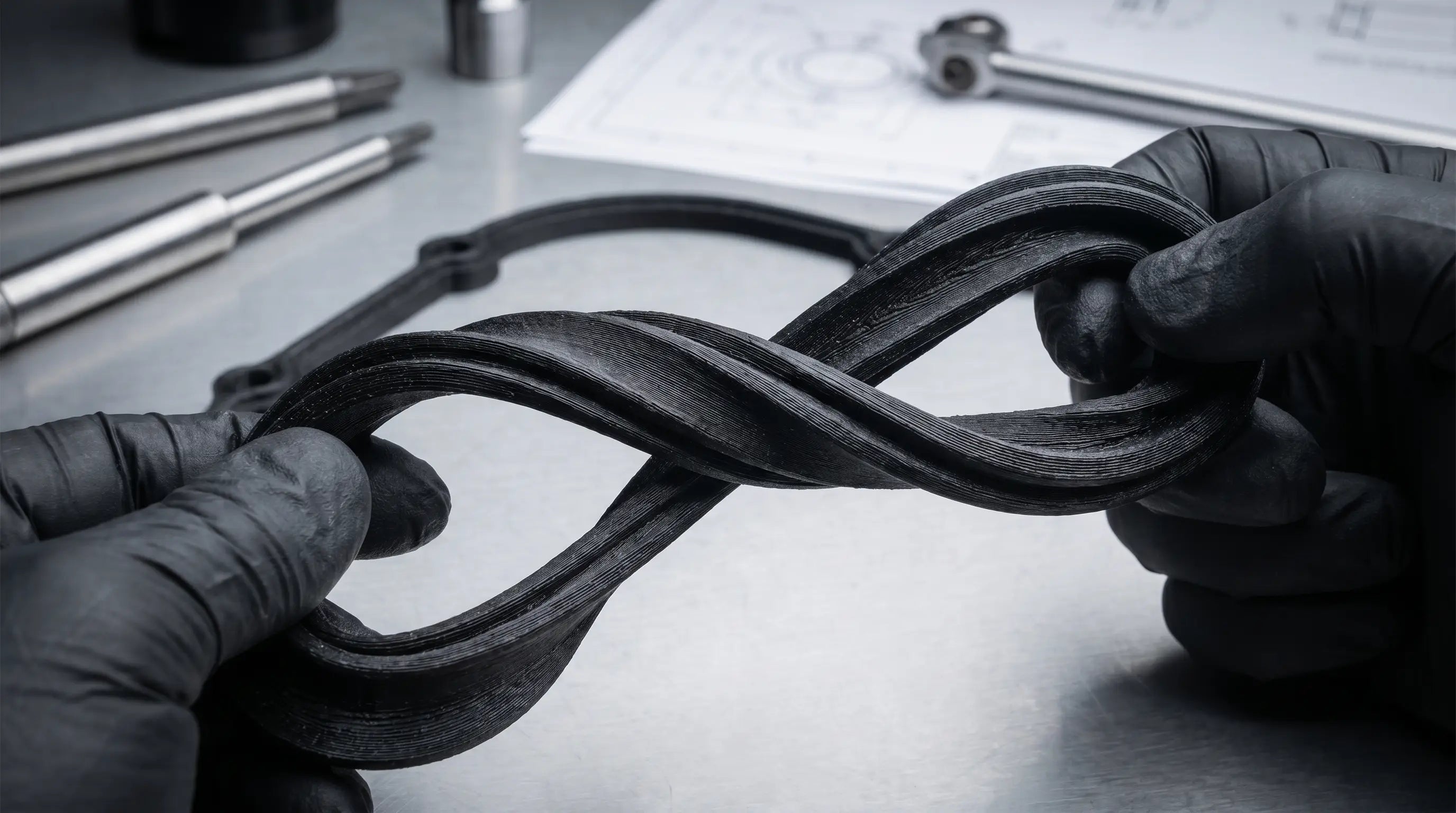 TPU 3D print — fleksibelt materiale til pakninger og industridele