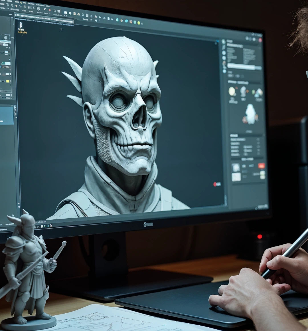 3D-modelleret organisk design skabt i Blender med flydende former og naturinspirerede strukturer