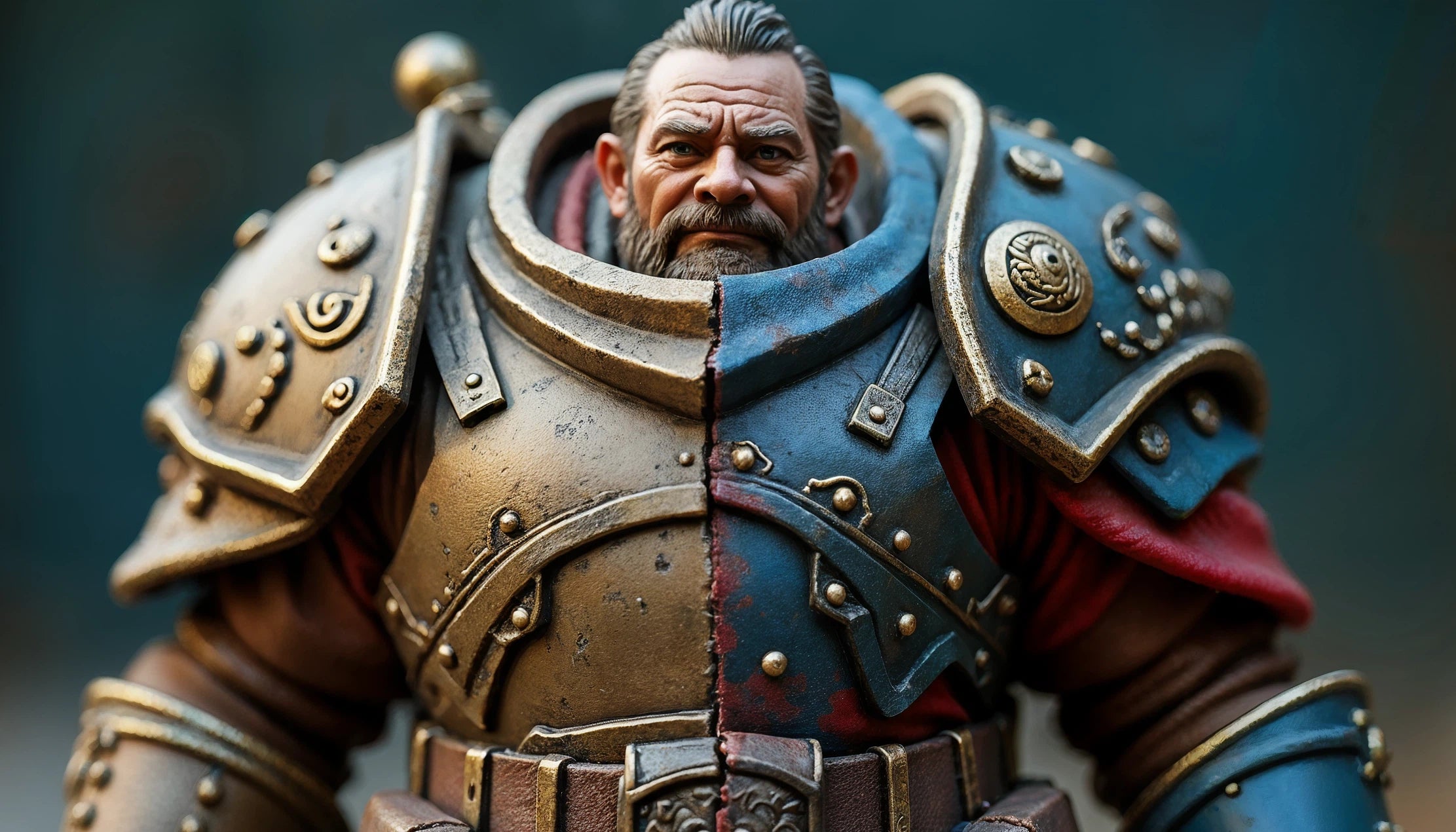 Detaljeret håndmalet 3D-printet miniature med airbrush og fine penselstrøg