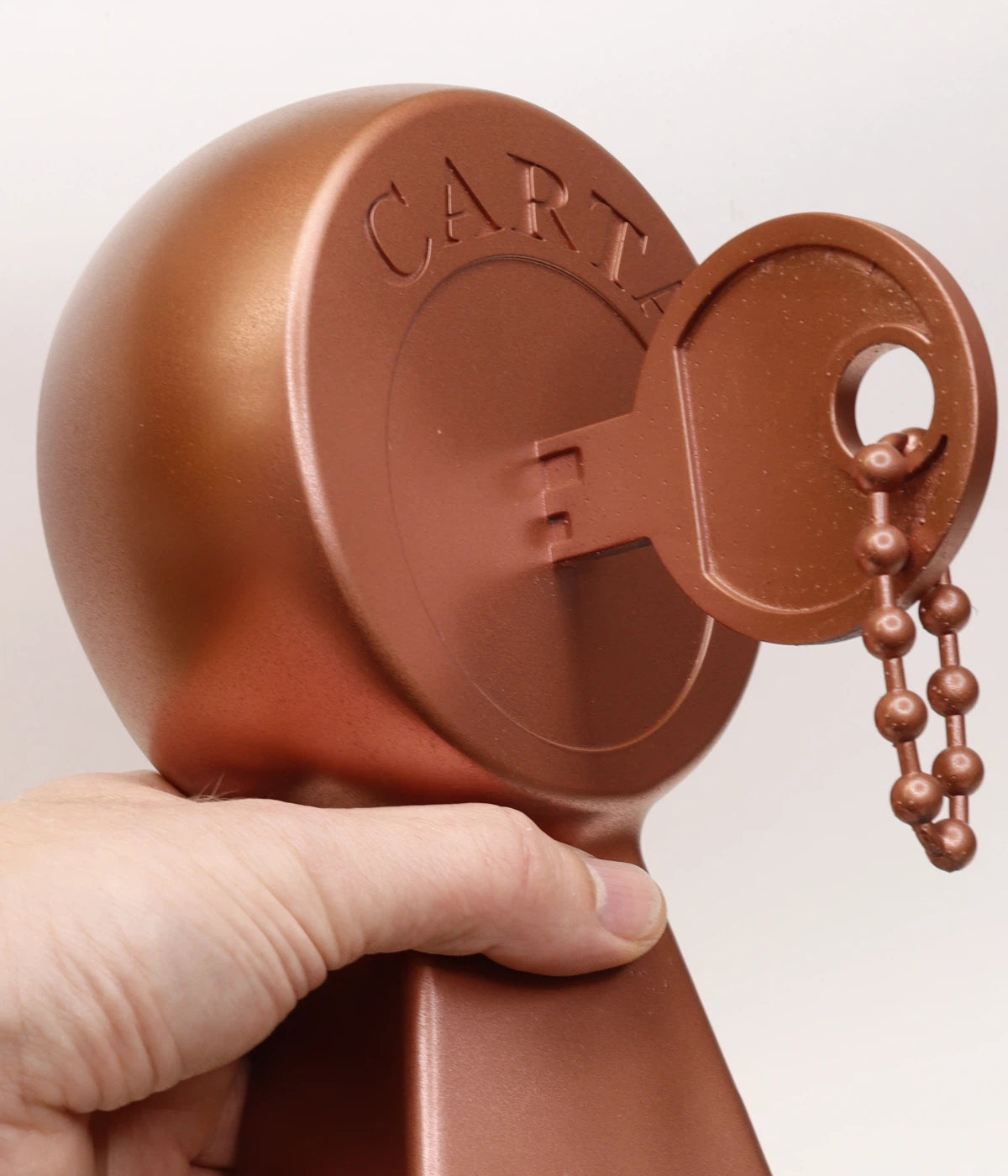 3D-printet statue med kobberfinish for en elegant og antik look