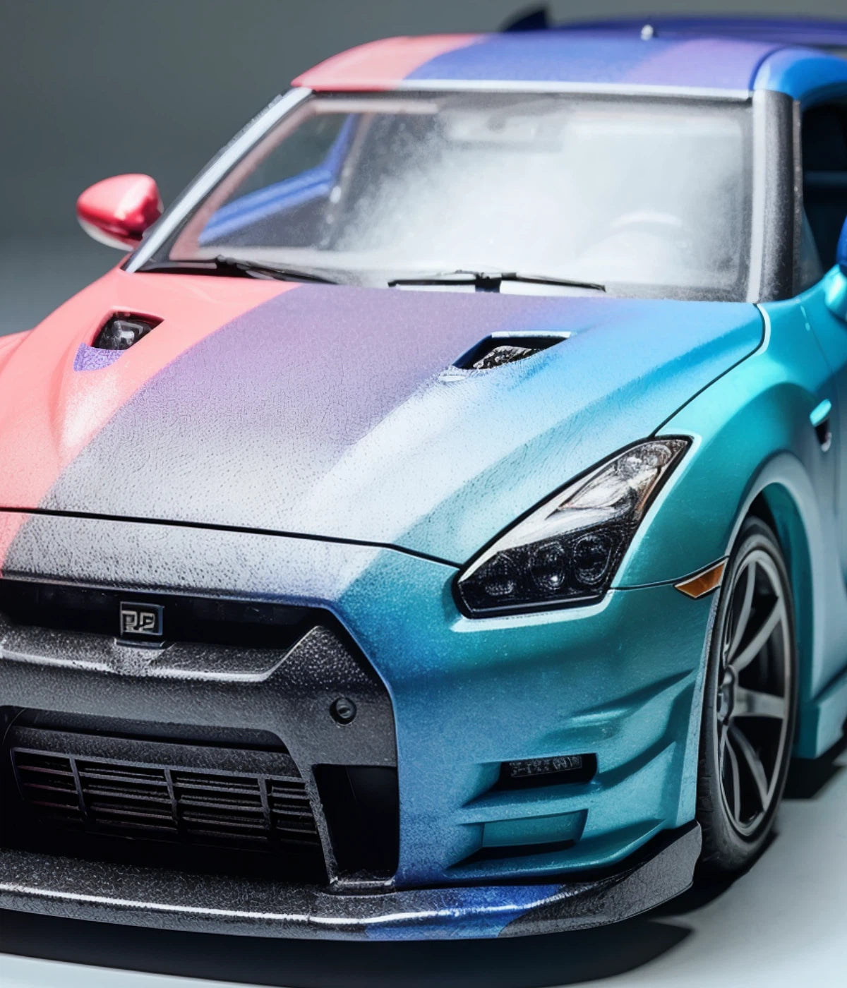 Lakering af 3D-printet modelbil for en glat finish