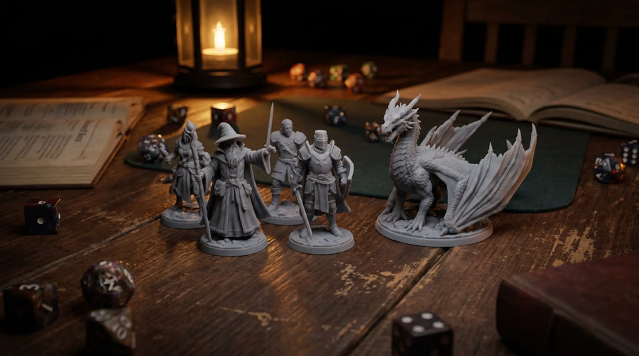 Warhammer og DnD miniaturer i 3D print — SLA resin til din hær