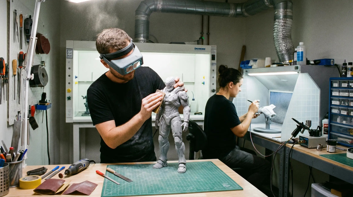 3D print efterbehandling — slibning, maling og overfladebehandling