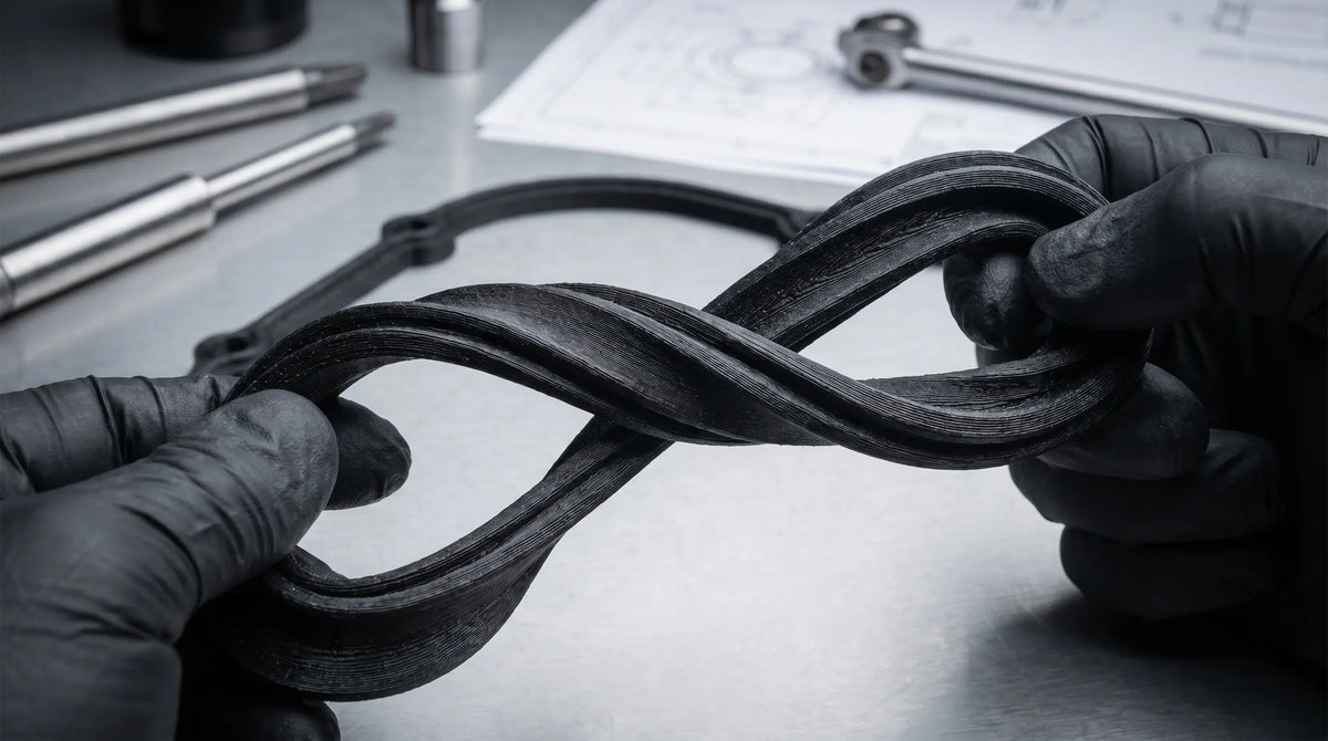 TPU 3D print — fleksibelt materiale til pakninger og industridele