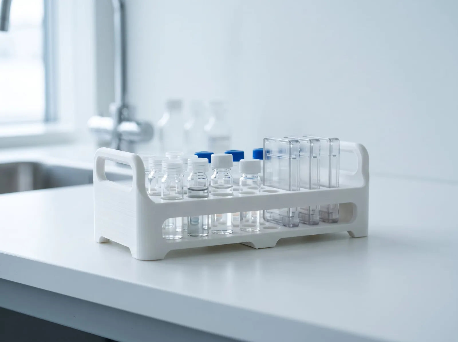 Lab-rack tilpasset det faktiske udstyr